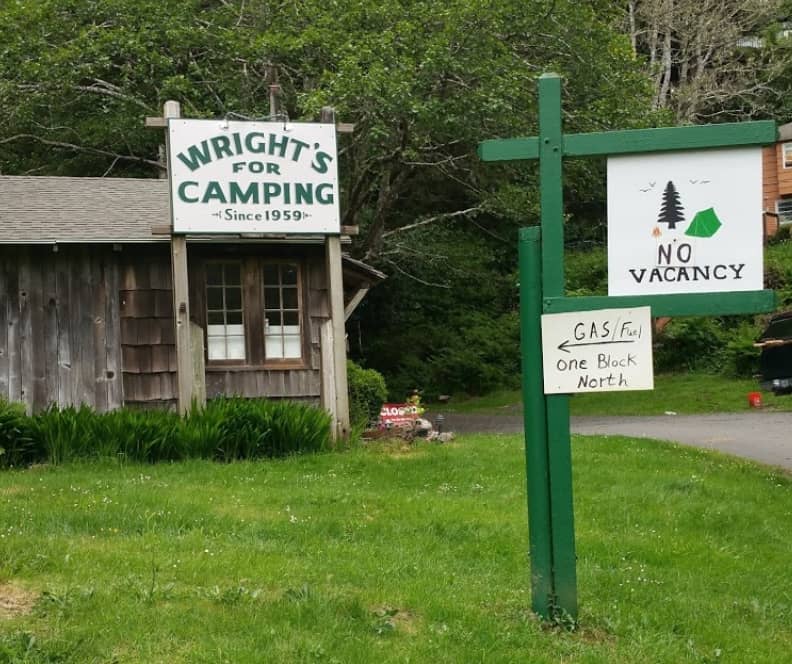 wrights for camping cannon beach