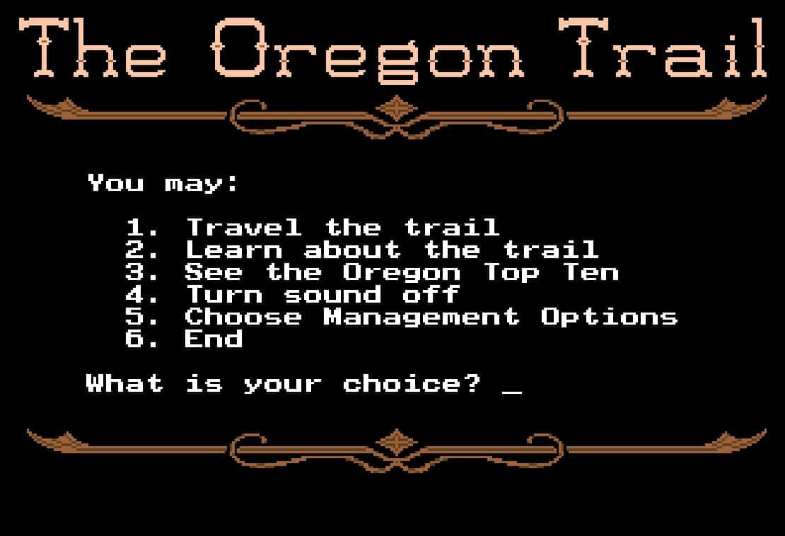 The Oregon Trail Game