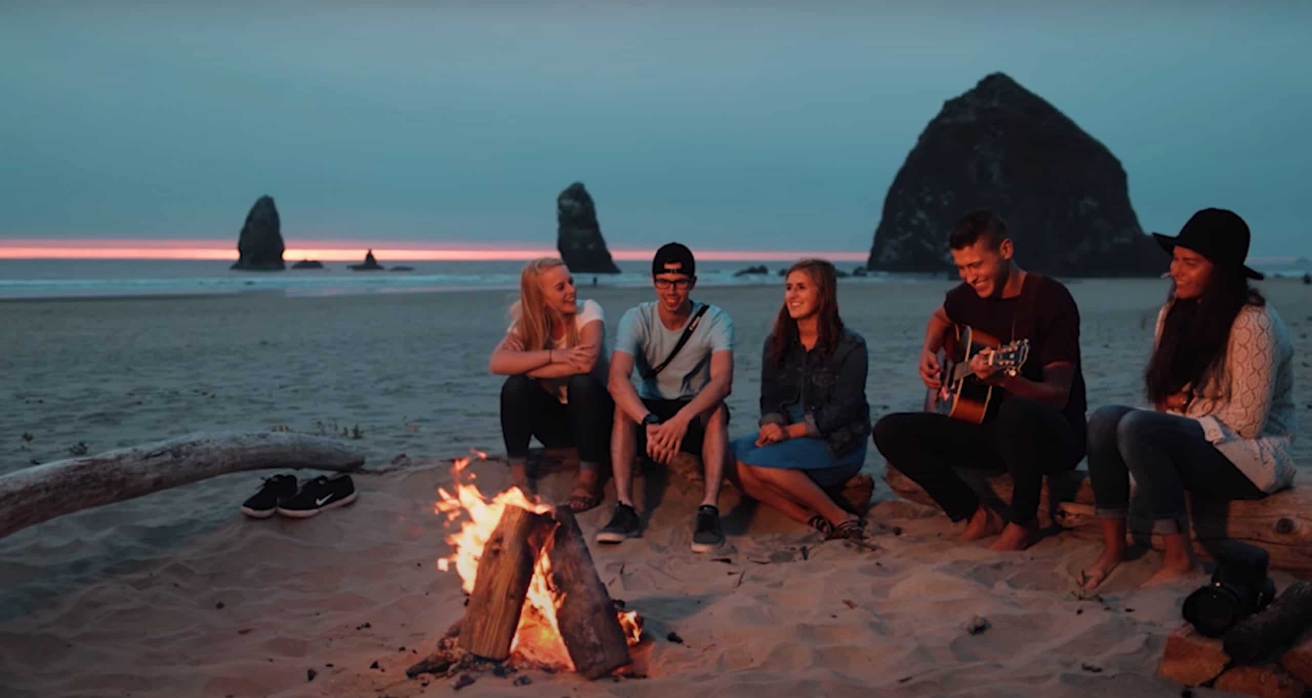 Bonn Fire In Cannon Beach