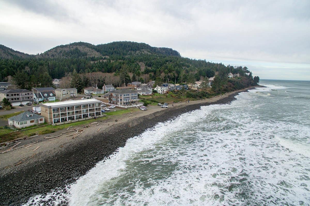 Right On the ocean