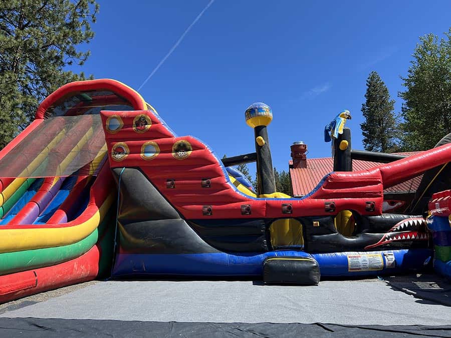 Bounce House and Slide at the Village