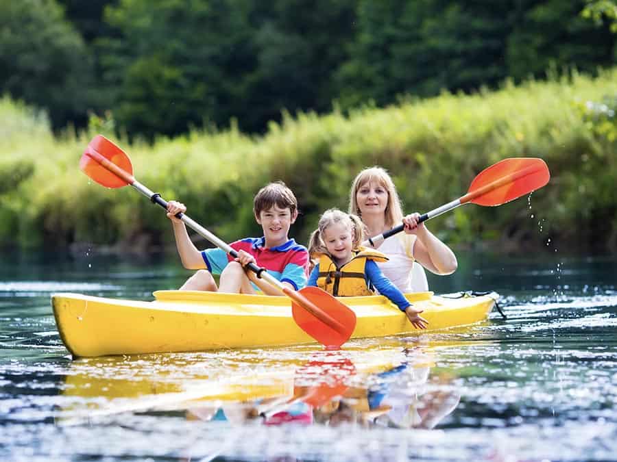Kayaking on the Deschutes River