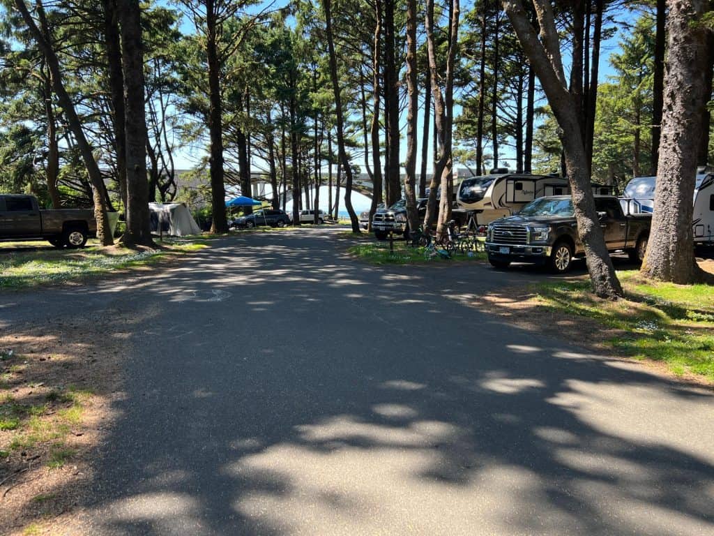 Beverly Beach State Park Campground Trailers