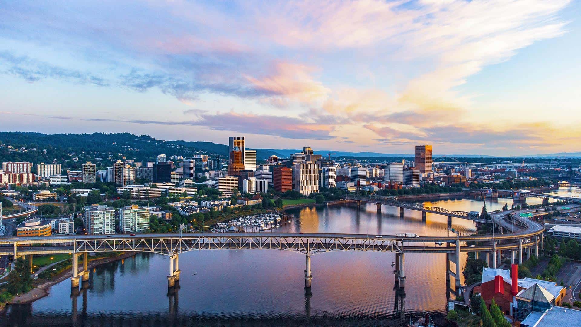 Portland Oreogn sunrise